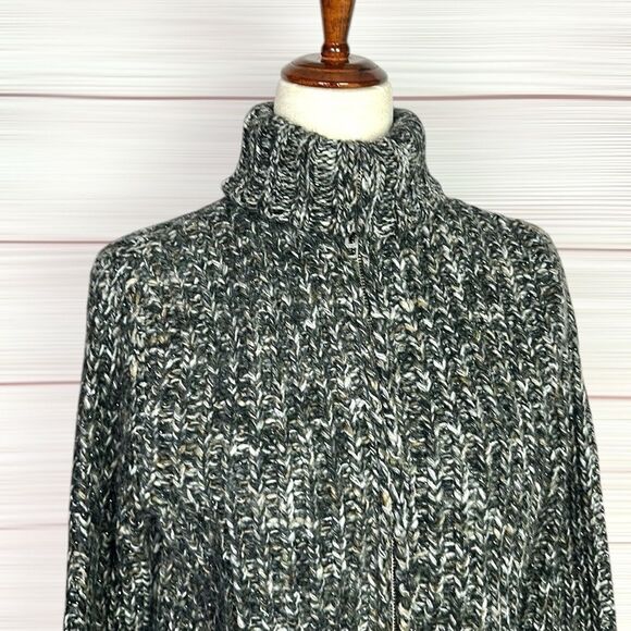 Zadig & Voltaire Deluxe Gray Wool Mohair Blend Full Zip Cardigan High Neck S - Picture 6 of 13